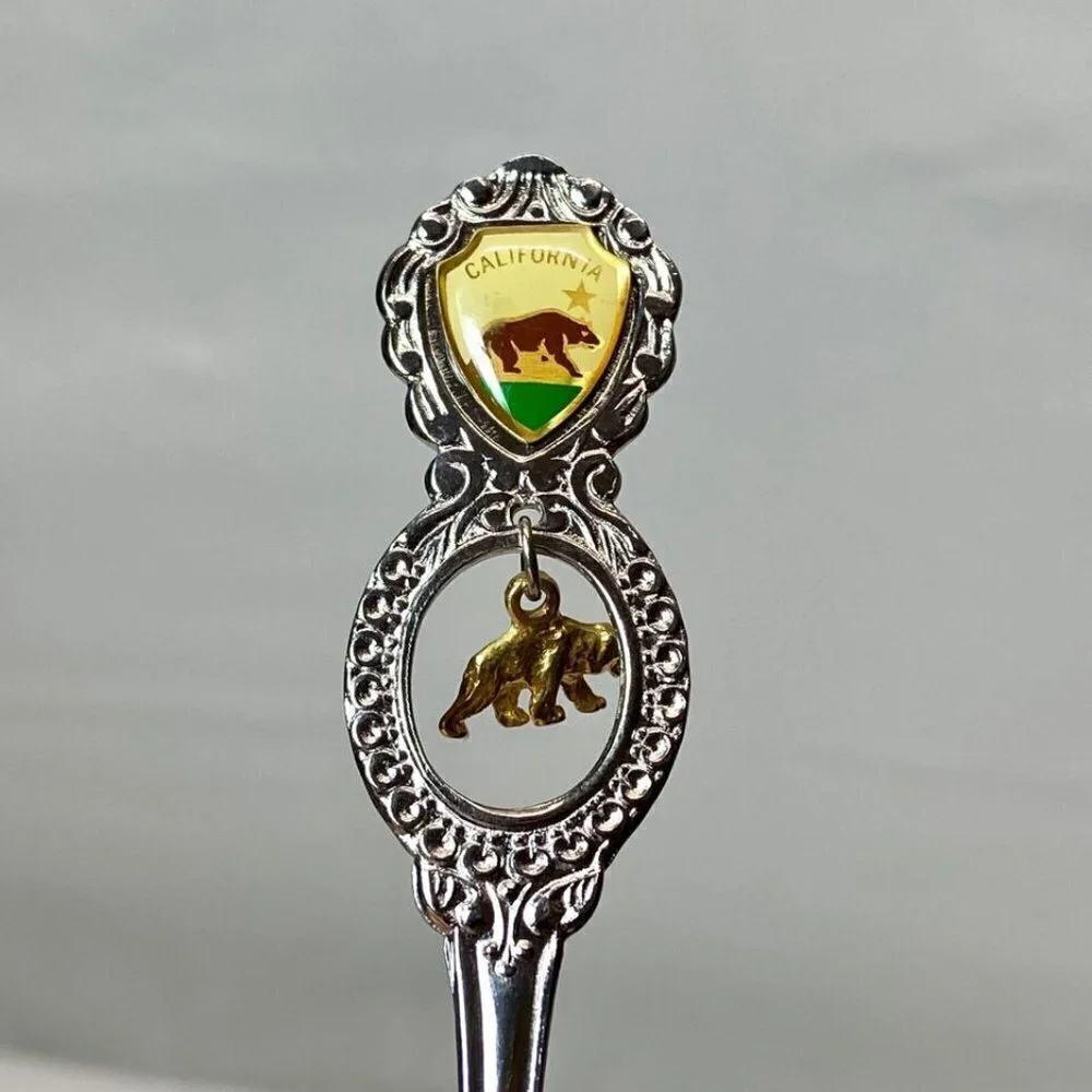 California Stamped Souvenir Spoon 4 5/8